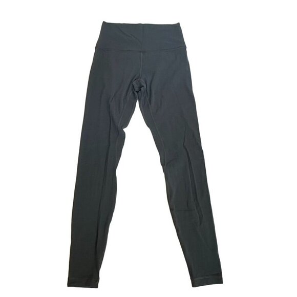 Lululemon Align Leggings Nulu Size 6 Smoky Blue Preowned - Picture 1 of 5